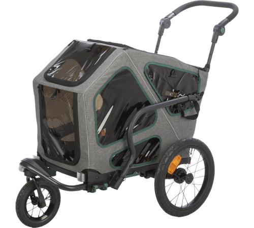 Trixie Fahrrad-Anhänger für große Hunde mit Federung - S