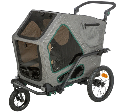 Trixie Fahrrad-Anhänger für große Hunde mit Federung - L