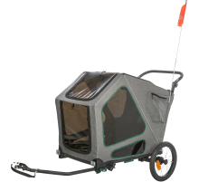 Trixie Fahrrad-Anhänger für große Hunde mit Federung - L