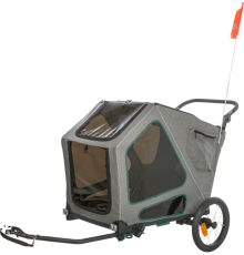 Trixie Fahrrad-Anhänger für große Hunde mit Federung - L