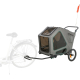 Trixie Fahrrad-Anhänger für große Hunde mit Federung - L