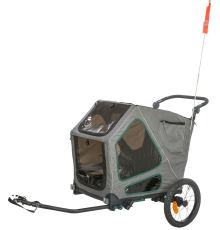 Trixie Fahrrad-Anhänger für große Hunde mit Federung - M