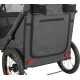 Trixie Fahrrad-Anhänger für Hunde - grau/schwarz - M