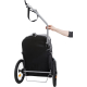 Trixie Fahrrad-Anhänger für Hunde - grau/schwarz - M