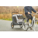 Trixie Fahrrad-Anhänger für Hunde - grau/schwarz - M