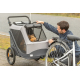 Trixie Fahrrad-Anhänger für Hunde - grau/schwarz - M