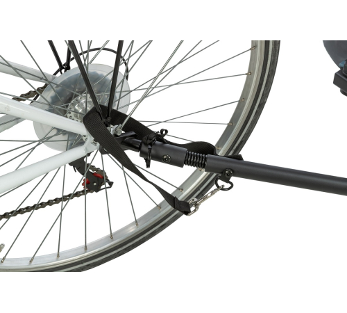 Trixie Fahrrad-Anhänger für Hunde - grau/schwarz - M