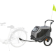 Trixie Fahrrad-Anhänger für Hunde - grau/schwarz - M