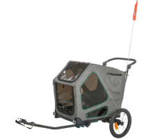 Trixie Fahrrad-Anhänger für große Hunde mit Federung - M