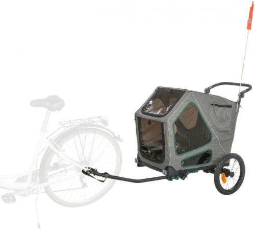 Trixie Fahrrad-Anhänger für große Hunde mit Federung - M