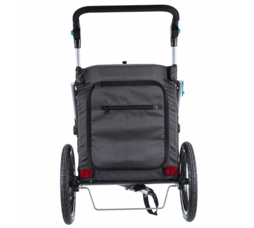 Trixie Fahrrad-Anhänger für Hunde - grau/schwarz - S