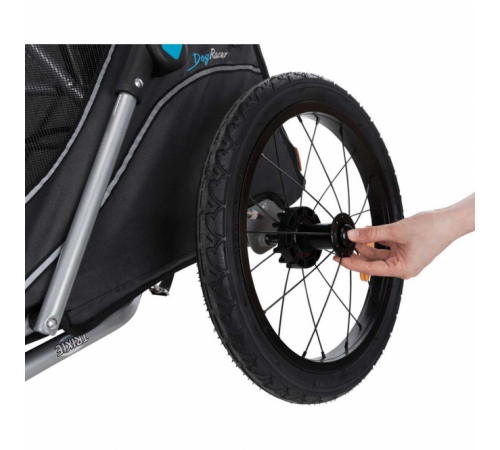 Trixie Fahrrad-Anhänger für Hunde - grau/schwarz - M