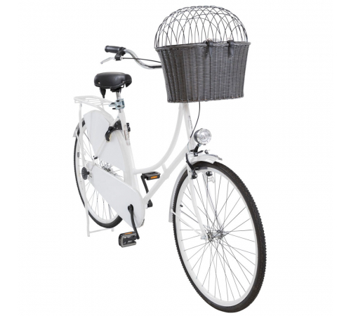 Trixie Front-Fahrradkorb aus Polyrattan