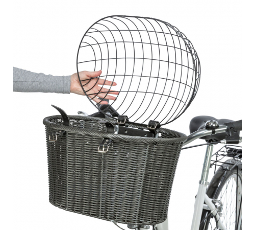 Trixie Front-Fahrradkorb aus Polyrattan