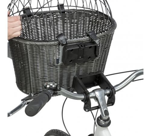 Trixie Front-Fahrradkorb aus Polyrattan