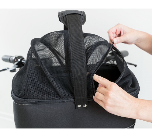 Trixie Front-Fahrradkorb mit Netzhaube