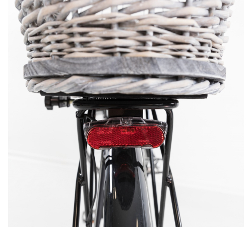 Trixie Fahrradkorb für Gepäckträger aus Weide - grau