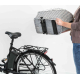 Trixie Fahrradkorb für Gepäckträger aus Weide - grau