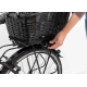 Trixie Fahrradkorb für Gepäckträger aus Weide - schwarz