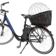 Trixie Fahrradkorb für Gepäckträger aus Weide - schwarz