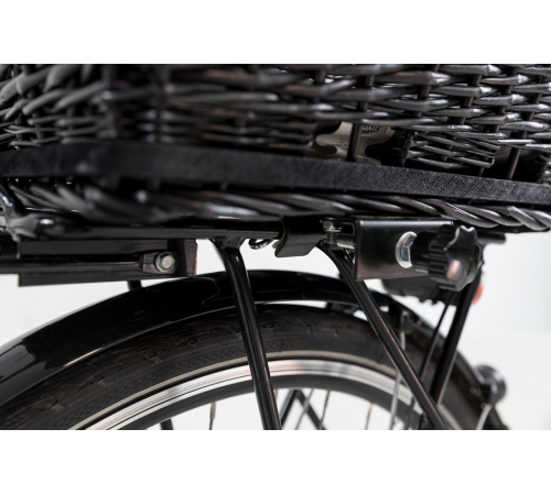 Trixie Fahrradkorb für Gepäckträger aus Weide - schwarz