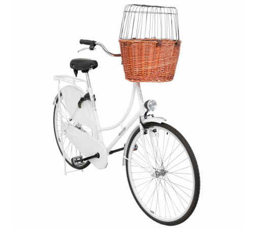 Trixie Front-Hundefahrradkorb aus Weide - natur