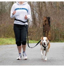 Trixie Bauchgurt mit Leine für mittelgroße und große Hunde - 75-120 cm