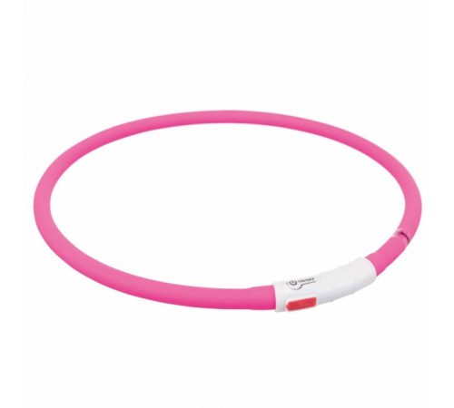 Trixie Flash Leuchtring USB aus Silikon - bunt