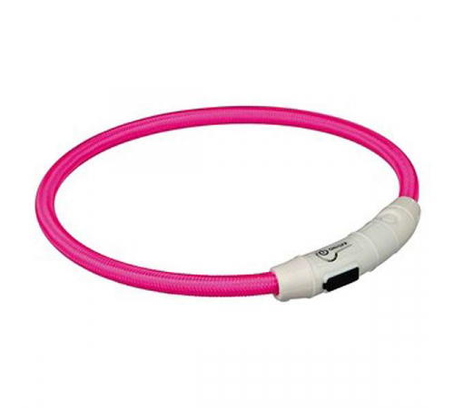 Trixie Flash Leuchtring USB Pink - M-L