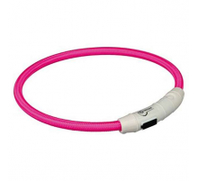 Trixie Flash Leuchtring USB Pink - L-XL
