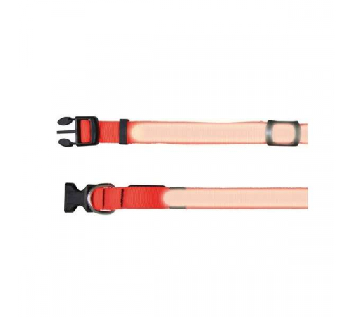 Trixie Flash Halsband - Signalorange - L-XL: 55-70 cm