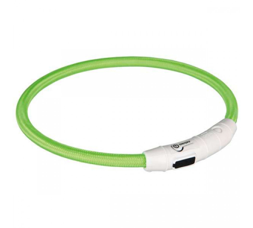 Trixie Flash Leuchtring USB Grün - XS-S