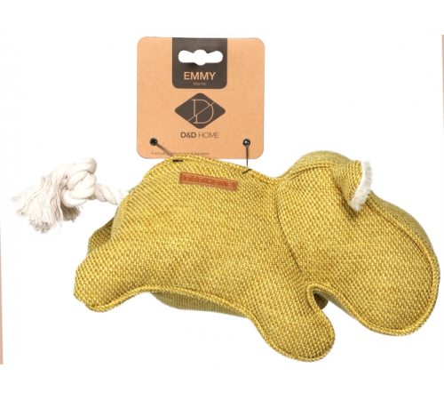 D&D Hundespielzeug Chenille Emmy - gelb
