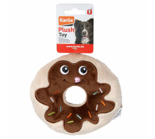 Karlie Flamingo Hundespielzeug Plüsch Schoko Donut