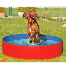Karlie DOGGY POOL der Swimmingpool für Hunde - Rot-Blau - 80 cm