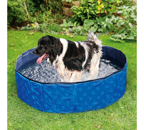 Karlie Flamingo DOGGY POOL Swimmingpool für Hunde - Blau gemustert - 160 cm