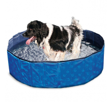 Karlie Flamingo DOGGY POOL Swimmingpool für Hunde - Blau gemustert - 120 cm