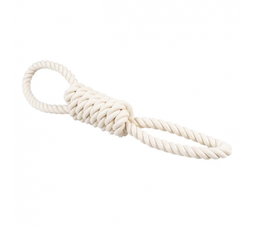 Duvoplus ECO Baumwoll-Tau mit 2 Schlaufen - weiß - 45cm / 328g