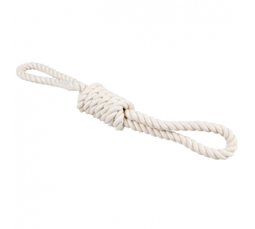 Duvoplus ECO Baumwoll-Tau mit 2 Schlaufen - weiß - 45cm / 328g