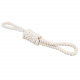 Duvoplus ECO Baumwoll-Tau mit 2 Schlaufen - weiß - 45cm / 328g