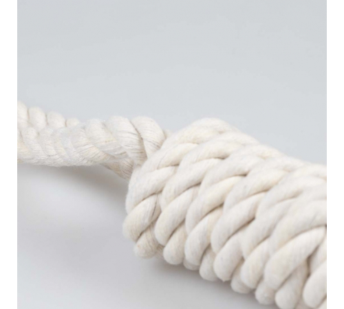 Duvoplus ECO Baumwoll-Tau mit 2 Schlaufen - weiß - 45cm / 328g