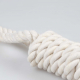 Duvoplus ECO Baumwoll-Tau mit 2 Schlaufen - weiß - 45cm / 328g