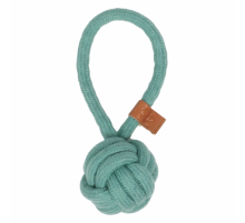 D&D Knotenball mit Schlaufe Harper - Blau - 18,5 x 6cm