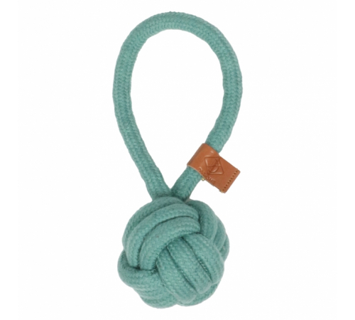 D&D Knotenball mit Schlaufe Harper - Blau - 18,5 x 6cm