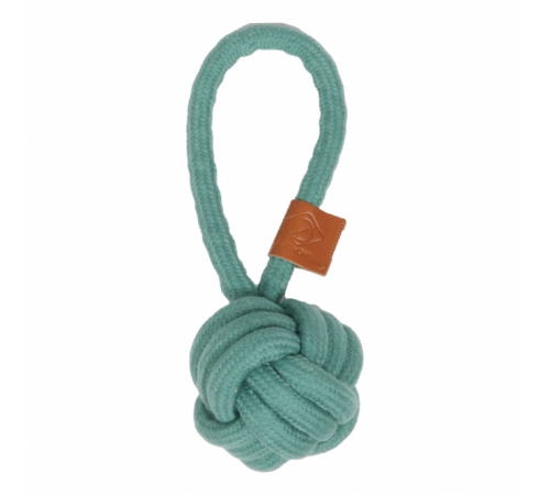 D&D Knotenball mit Schlaufe Harper - Blau - 18,5 x 6cm