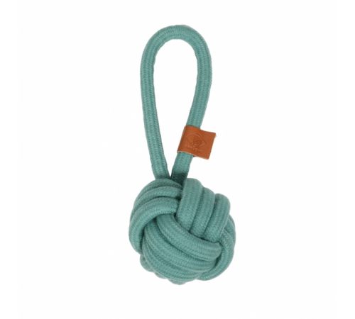 D&D Knotenball mit Schlaufe Harper - Blau - 18,5 x 6cm