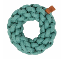 D&D Baumwollring Ben - blau - 13 x 13 x 4,5cm