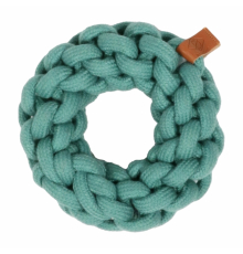 D&D Baumwollring Ben - blau - 13 x 13 x 4,5cm