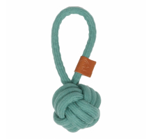 D&D Knotenball mit Schlaufe Harper - Blau - 22 x 8cm