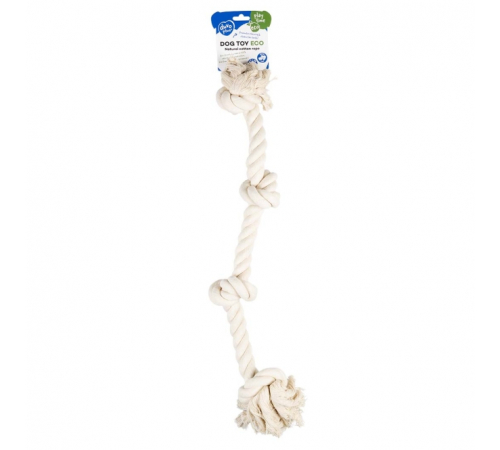 Duvoplus ECO Baumwollseil mit 4 Knoten - weiß